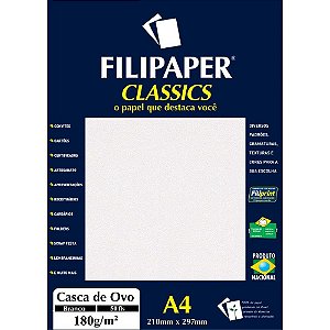 Papel A4 Casca de OVO Branco 180G. CX.C/50
