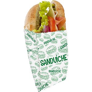 Embalagem para Alimentos Saco Fundo Sanduiche 14X13,5X5 PCT.C/100