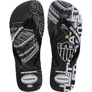 Chinelo Havaianas Licenciado TOP Atletico MG 35/6 Preto PAR