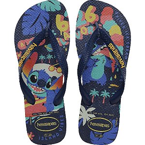 Chinelo Havaianas Licenciado STITCH TOP Disney 39/0 Marinho PAR