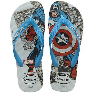 Chinelo Havaianas Licenciado Marvel Classics 43/4 Turquesa PAR