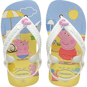 Chinelo Havaianas Infantil BABY Peppa PIG 21 Buttercream PAR