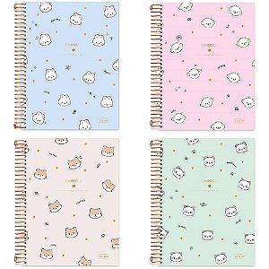 Caderno 01X1 Capa Dura Sweetly 2EM1 C/PLANNER 88FLS PCT.C/04