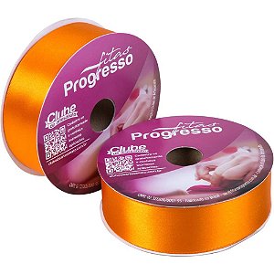 Fita de Cetim 38MM 50M. Laranja 066 Rolo