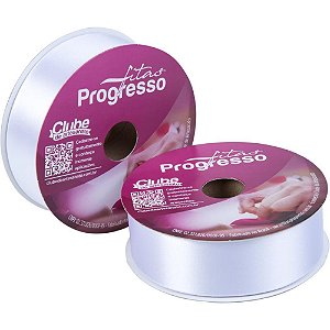 Fita de Cetim 38MM 50M. Branco 201 Rolo