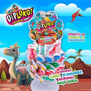 Doce DIP Loko Lollipop Dino DP.C/60
