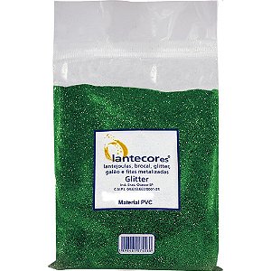 Glitter PVC Verde 500G. Pacote