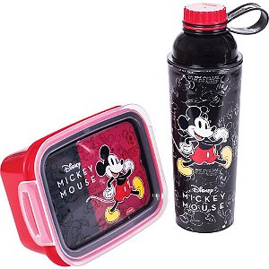 Marmita Marmita + Garrafa Mickey KIT