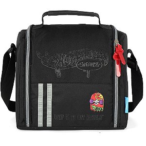 Lancheira Termica HOT Wheels MAO/OMBRO Preta