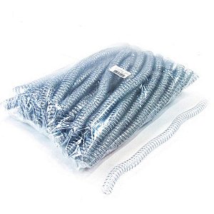 Espiral para Caderno 12MM TRANSP. C/100UN. P/70FLS. Pacote