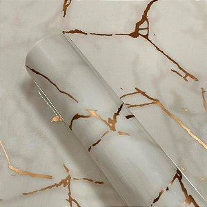 Contact Decorado 45CMX10M Calacatta Crema Brilho Rolo