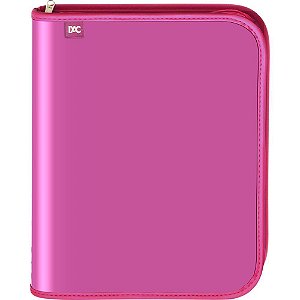Fichario com Ziper Vision Rosa 48F