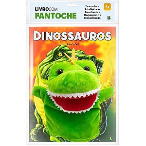 Livro Brinquedo Ilustrado Fantoche Dinossauros 16PAG