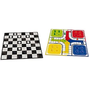 Jogo de Tabuleiro Dama e Ludo