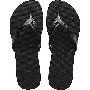 Chinelo Havaianas Feminino Elegance 37/8 Preto PAR