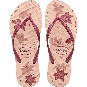 Chinelo Havaianas Feminino SLIM Organic 37/8 ROSA/ROSE GO PAR