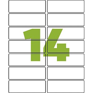 Etiqueta Carta 6182 100FLS 33,9X101,6 MM CX.C/1400