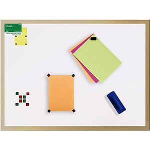 Quadro Aviso Magnetico 070X050CM Madeira  Luxo