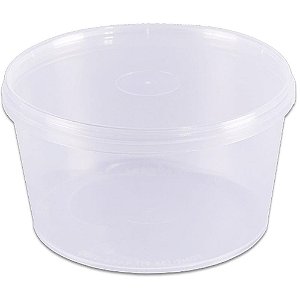 Pote Descartavel 500ML.REDONDO Tampa C/LACRE PCT.C/10