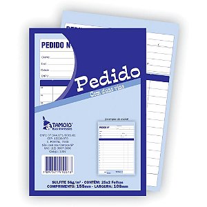 Impresso Talao de Pedido 1/36 2 Vias 25 Folhas PCT.C/20