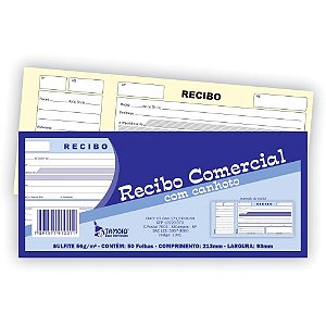 Impresso Recibo Comercial com Canhoto 50F PCT.C/20 (7897571970015)