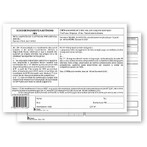 Impresso Recibo Autonomo PGTO 3VIAS 25X3FLS PCT.C/10