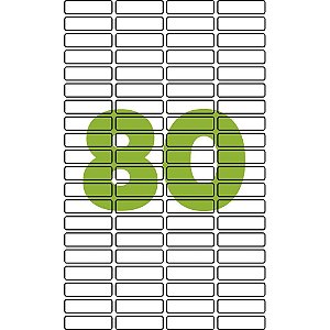 Etiqueta Carta 6187 100FLS 44,4X12,7 MM CX.C/8000