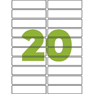 Etiqueta Carta 6181 100FLS 25,4X101,6 MM CX.C/2000