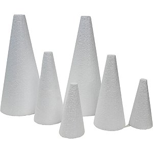 Cone em EPS 80MM Base X 160MM Altura C/10 Pacote