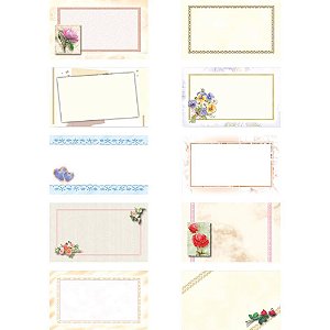 Cartao T.O. Pequeno Decorado sem Mensagem (S) PCT.C/100