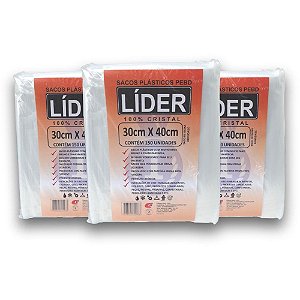 Saco Plastico 30X40X0,06 Saco PEBD 800MM PCT.C/150