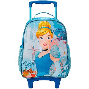 Mochila Infantil com Rodinha Cinderela X1