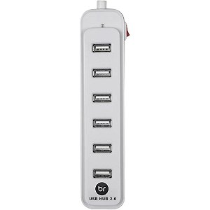 Hub USB 2.0 7 Portas Branco