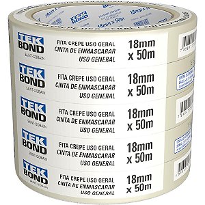 Fita Crepe Branca 18MMX50M. PCT.C/05