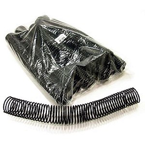 Espiral para Caderno 40MM Preto C/18UN. P/300FLS. Pacote