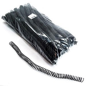 Espiral para Caderno 17MM Preto C/100UN. P/100FLS. Pacote (7898497710051)