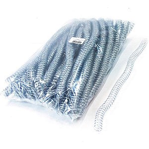 Espiral para Caderno 14MM TRANSP. C/100UN. P/80FLS. Pacote