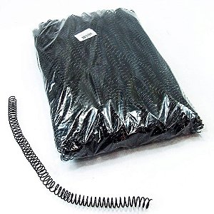 Espiral para Caderno 12MM Preto C/100UN. P/70FLS. Pacote