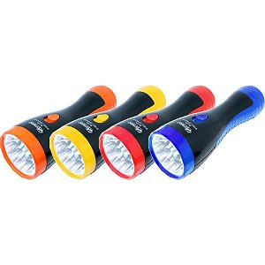Lanterna 9 LEDS Recarregavel Curta Blister