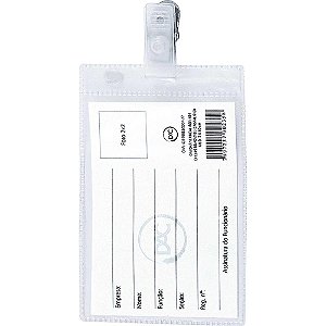 Cracha com Presilha Vertical Presilha REM.10X7CM. PCT.C/50