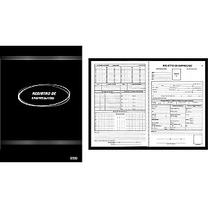 Livro Registro Empregado 50FLS.22X32 PCT.C/10 (17891321100179)