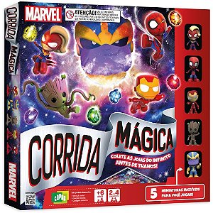 Jogo de Tabuleiro Marvel Corrida Magica