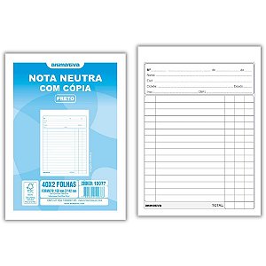 Impresso Talao Nota Neutra 1/36 40X2 104X143 PCT.C/20