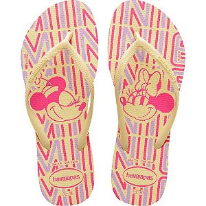 Chinelo Havaianas Licenciado SLIM Disney 39/0 Buttercream PAR