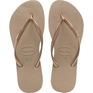 Chinelo Havaianas Feminino SLIM 35/6 Rose GOLD PAR