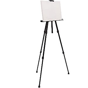 Porta Quadros Tripe Tubo Metal Preto