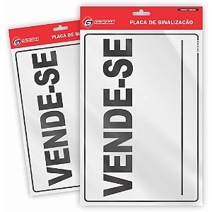 Placa de Sinalizacao VENDE-SE 20X30CM. PCT.C/05