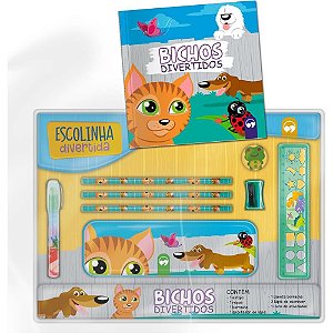 Livro de Atividades KIT Escolinha Bichos C/ESTOJO