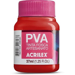 Tinta PVA 37ML. Vermelho Vivo CX.C/12