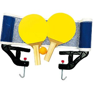 Raquete para PING PONG Tenis de Mesa C/2RAQ.BOLA/REDE
